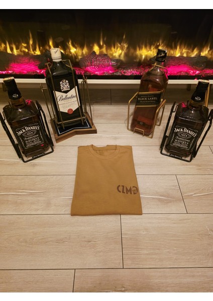 Skull Baskılı Camel Oversize Tişört fırsatları