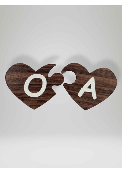O Harfi (Sol Parça) – Ahşap Puzzle Kalp Harf Magnet – Buzdolabı Süsü – Ikili Uyumlu (KOD:1023) fiyatları