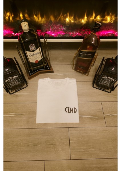 Skull Baskılı Beyaz Tişört modelleri