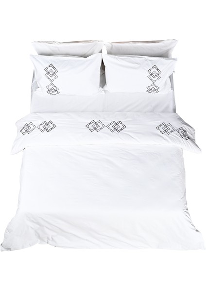 Destina Nakışlı %100 Pamuk Nevresim Takımı