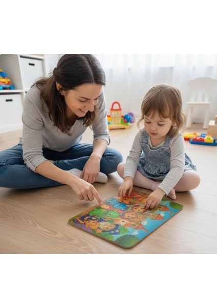 24 Parça Tak Çıkar Eva Yapboz, Masal Kahramanları