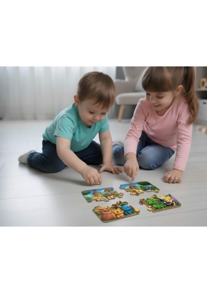 24 Parça Tak Çıkar Eva Yapboz, Masal Kahramanları modelleri