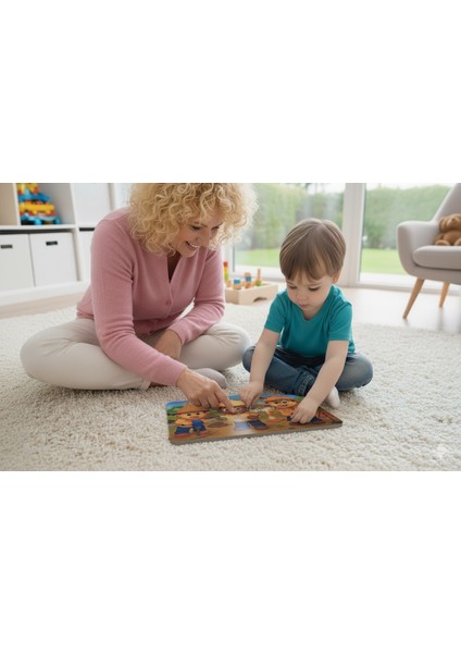 24 Parça Tak Çıkar Eva Yapboz, Inşaat