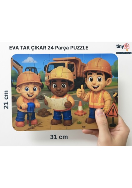 24 Parça Tak Çıkar Eva Yapboz, Inşaat fırsatları