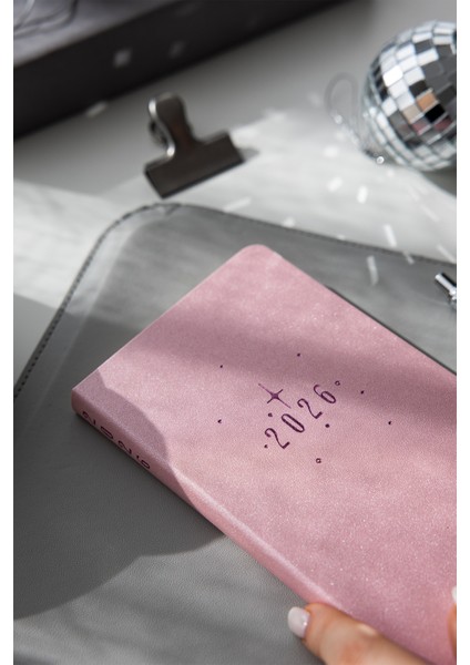 2026 Haftalık Cep Ajandası 12 Aylık - Pembe modelleri