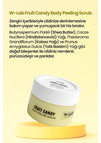 Kozmetik Fruit Candy Body Peeling Scrub 250 ml modelleri
