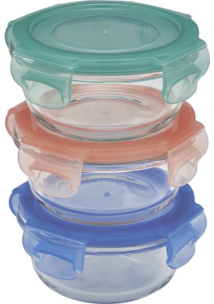 Ideenwelt Kapaklı Saklama Kabı 200 ml 3'lü Set fiyatları