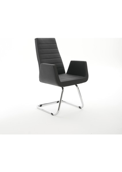 Krom Metal U Sabit Ayaklı Deri Döşeme | Ofis Koltuğu, Bekleme Koltuğu, Misafir Koltuğu Maria fiyatları