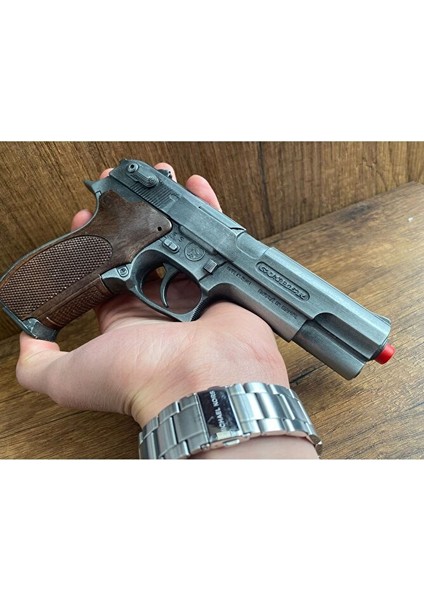 Kapsül Tabanca Dıecast Oyuncak Tabanca Kapsül Patlatan 8li Metal Tabanca Ful Metal Ispanya