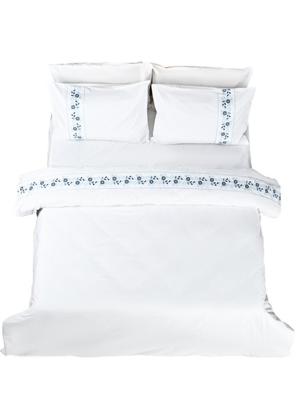 Almira Nakışlı %100 Pamuk Nevresim Takımı