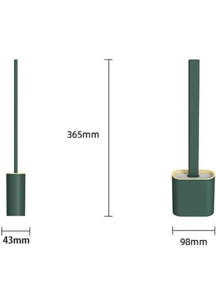 Duvara Monte Edilebilir Kapaklı Askılı Klozet Yumuşak Silikon Başlıklı Tuvalet Fırçası Seti (5314) indirimleri