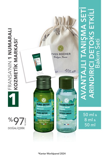 Arındırıcı Detoks Etkili Saç Bakım Seyahat Boyu Tanışma Seti