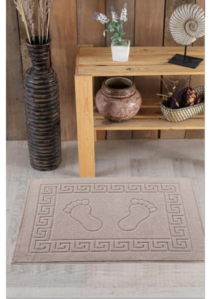 3'lü Ayak Izli Bukle Ayak Havlusu Seti 250 Gram - Paspas Banyo Seti (3 Adet) modelleri