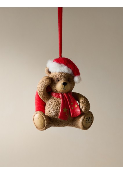 Sevimli Ayıcık Yılbaşı Ağacı Süsü, Kahverengi, Dekoratif ve Şık Tasarım fiyatları