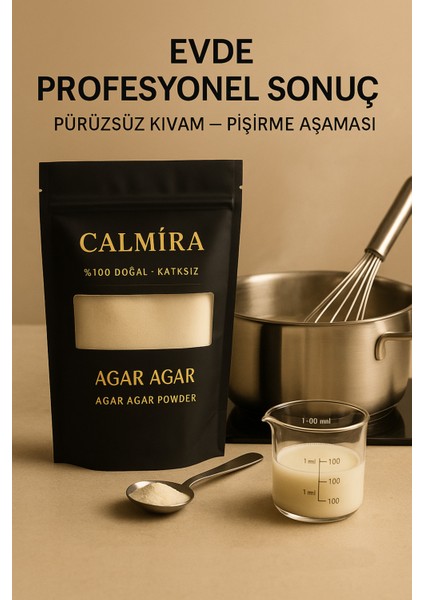 Agar Agar (900 Blom) 85GR Su Yosunu Özütü (Bitkisel Jelatin) fırsatları