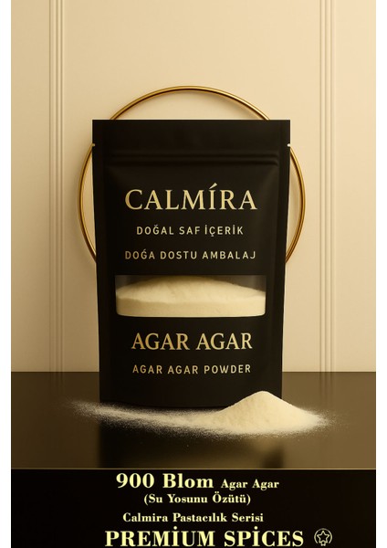 Agar Agar (900 Blom) 85GR Su Yosunu Özütü (Bitkisel Jelatin)
