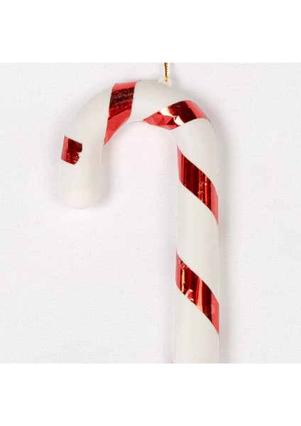 Yılbaşı Ağaç Süsü Askılı Baston, Kırmızı-Beyaz, 1 Adet, Şık ve Renkli Dekorasyon. fiyatları