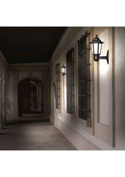 Klas 42 cm Bahçe Duvar Apliği | E27 Duylu Dış Mekan Yol Aydınlatma Lambası | IP54 Su Geçirmez Siyah Duvar Tipi Bahçe Armatürü (Ampul Hariç) modelleri