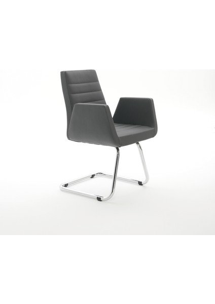 Krom Metal U Sabit Ayaklı Deri Döşeme | Ofis Koltuğu, Bekleme Koltuğu, Misafir Koltuğu Maria fiyatları