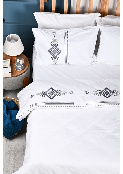 Aysima Nakışlı %100 Pamuk Nevresim Takımı