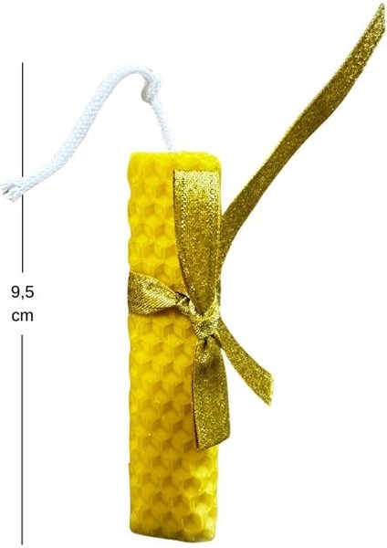 0980 El Yapımı 3'lü Set Doğal Balmumu - 13 cm / 9 cm / 7 cm modelleri