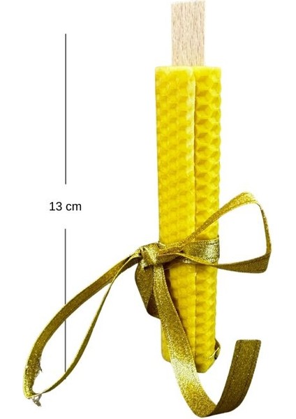 0980 El Yapımı 3'lü Set Doğal Balmumu - 13 cm / 9 cm / 7 cm indirimleri