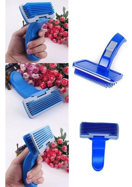 Kendini Temizleyen Kedi Köpek Tüy Bakım Tarağı Tüy Alıcı Tarak (5314) fırsatları