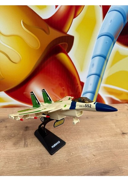 F16 Uçak Çekbırak Sesli Işıklı Jarjlı F16 Uçak Dumanlı (Buhar Atar) Standlı Metal F16 Savaş Uçağı modelleri