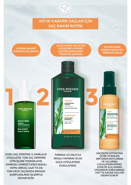 Elektriklenme Karşıtı Isı Koruyucu Prebiyotik Serum - Asi ve Kabarık Saçlar/lissage - Vegan