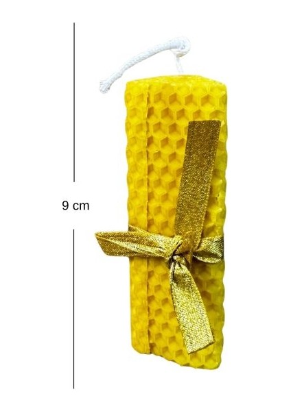 4324 El Yapımı 3'lü Set Doğal Balmumu - 20 cm / 9 cm / 5 cm modelleri