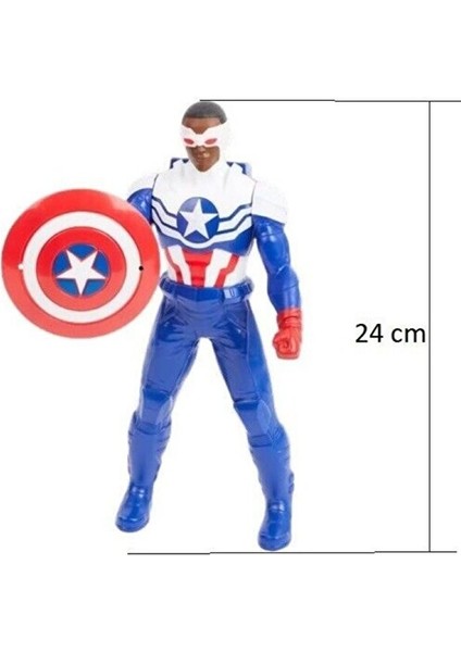 Kaptan Amerika Falcon The Falcon Captain America Falcon Figür Kaptan Amerika Oyuncak Figür 24 cm modelleri