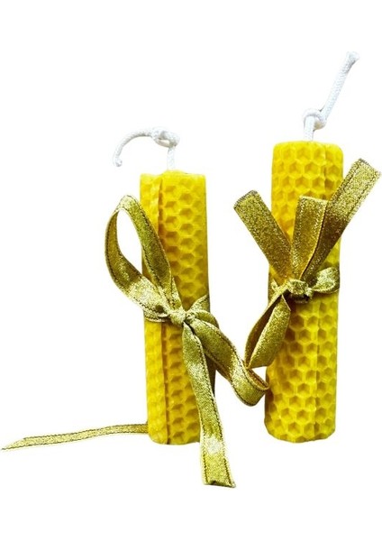 2151 El Yapımı 2'li Set Doğal Balmumu - 11 cm / 9 cm fırsatları
