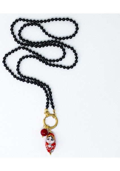 Nara – Oniks & Mercan Kolye fiyatları