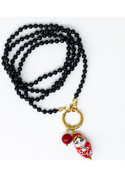 Nara – Oniks & Mercan Kolye fırsatları