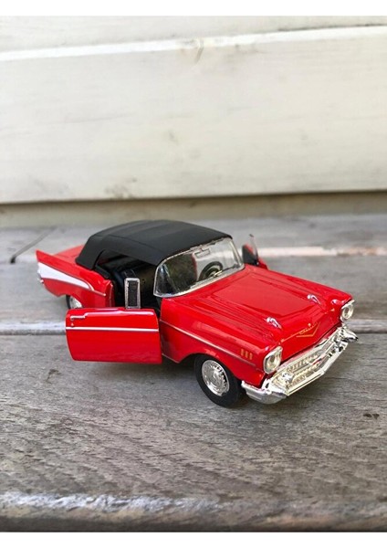 Welly 1957 Chevrolet Bel Air Diecast Metal Araba Model Araba Oyuncak Araba Çek Bırak Araba 12 cm fiyatları