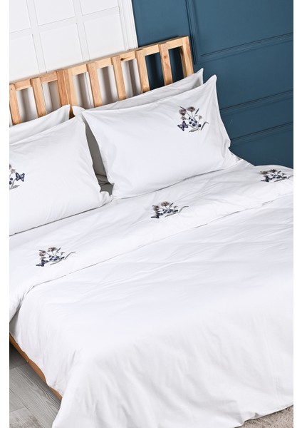 Nikola Nakışlı %100 Pamuk Nevresim Takımı