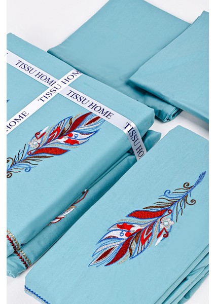 Yapraknakışlı %100 Pamuk Nevresim Takımı