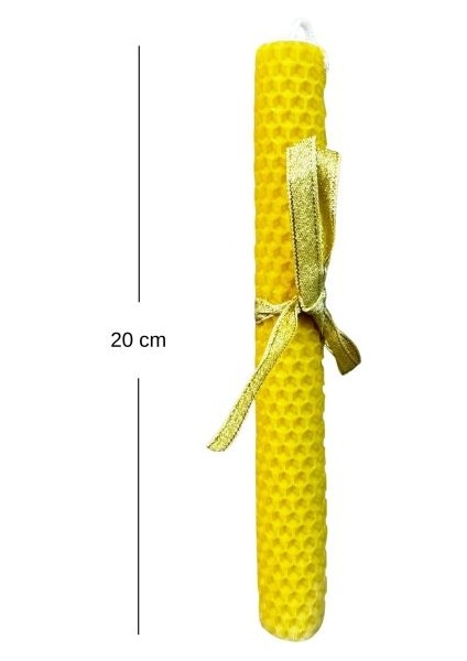 4107 El Yapımı 3'lü Set Doğal Balmumu - 20 cm / 9 cm / 6 cm indirimleri