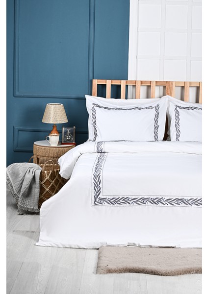 Linda Nakışlı %100 Pamuk Nevresim Takımı modelleri