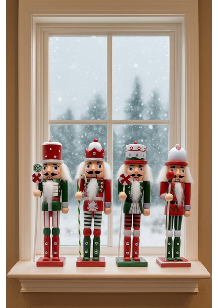 Yılbaşı Dekoratif Süs, Kırmızı Kurşun Asker, 18 Cm, Şık ve Zarif Tasarım