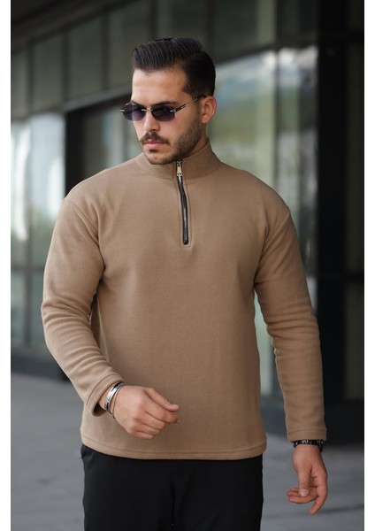 Erkek Zip Yaka Polar Sweat