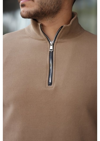 Erkek Zip Yaka Polar Sweat modelleri