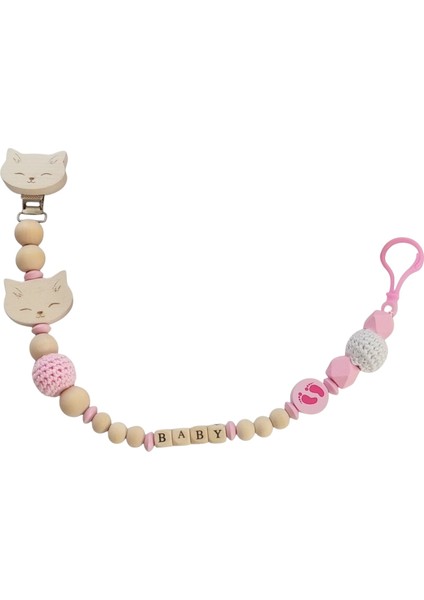 Yenidoğan Kız Bebek Isimli Emzik Askısı ve Müslin Önlük Hediye Seti fırsatları