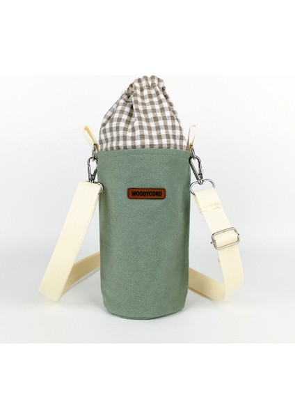 El Yapımı Mint Yeşili Büzgülü Matara ve Termos Kılıfı: Doğal Şıklık ve Maksimum Koruma!