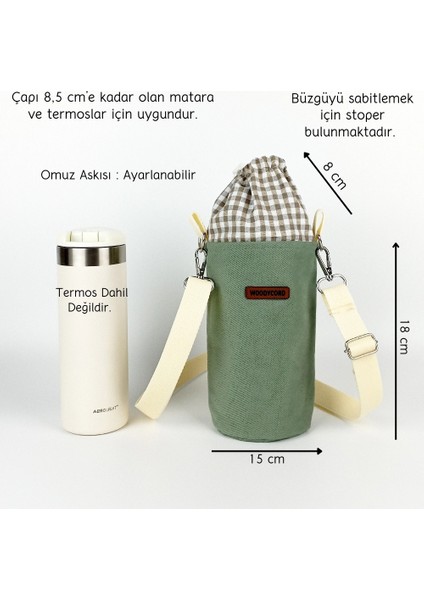 El Yapımı Mint Yeşili Büzgülü Matara ve Termos Kılıfı: Doğal Şıklık ve Maksimum Koruma! fiyatları