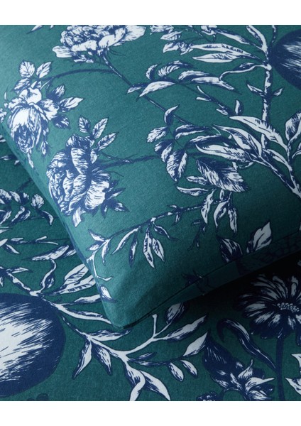 Ruby Garden Flanel Tek Kişilik Nevresim Takımı 160X220 cm Koyu Yeşil fırsatları