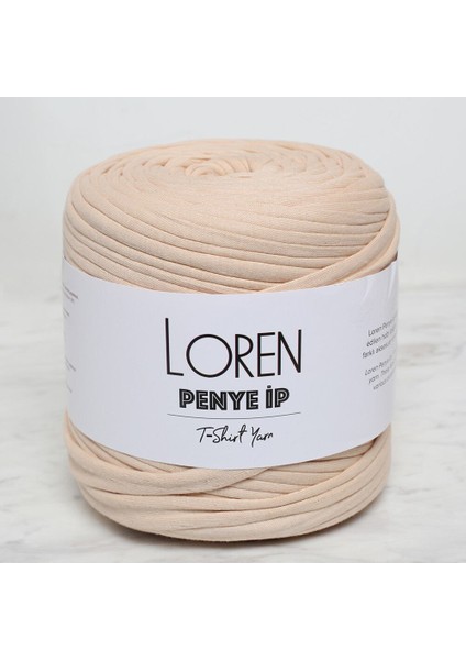 Loren Penye Kumaş El Örgü İpi Açık Sarı - 19 - 34477