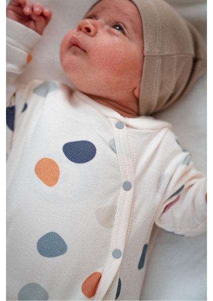 %100 Organik Puanlı Bebek Tulumu