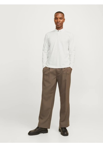 Jprccrodney Ls Polo Yaka Beyaz Erkek Sweat Shirt 12259645 indirimleri