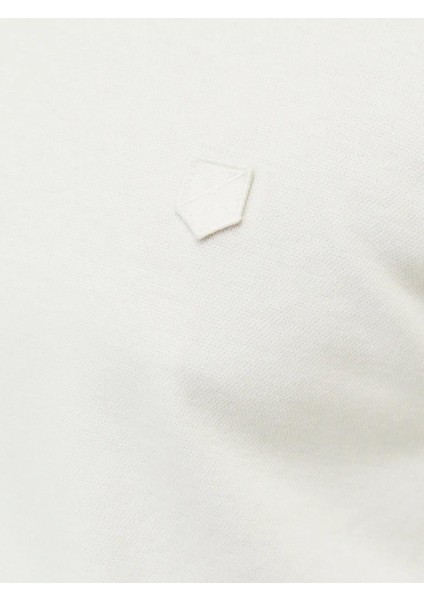 Jprccrodney Ls Polo Yaka Beyaz Erkek Sweat Shirt 12259645